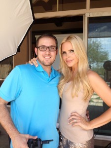 James Patrick and Gena Lee Nolin on set and behind the scenes of our upcoming magazine project