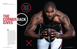 Scottsdale Health Magazine - Patrick Peterson Interior Spread - Photo by James Patrick