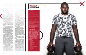 Scottsdale Health Magazine - Patrick Peterson Interior Spread - Photo by James Patrick