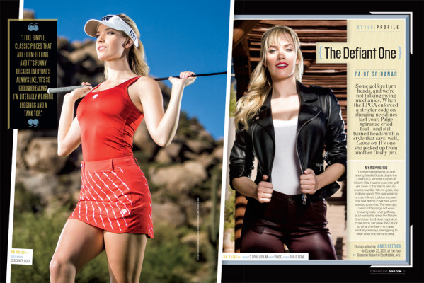 Behind the Scenes Golf Magazine Style Issue Photo Shoot with Paige ...