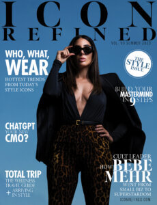 ICON REFINED Magazine cover featuring Bebe Mehr photographed by James Patrick