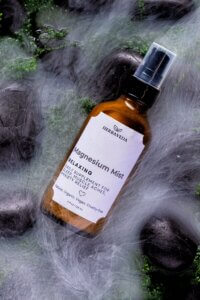 Award-winning product photography of HerbaVeda magnesium mist by James Patrick Photography in Phoenix Arizona