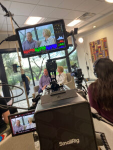 Behind the scenes photo of a commercial photography and videography shoot at Terravita in Scottsdale, Arizona just outside of Phoenix.