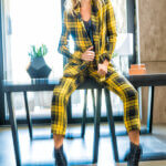 Bright fashion editorial portrait created for a magazine fashion spread.
